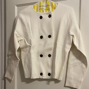 White Double-Breasted Jacket